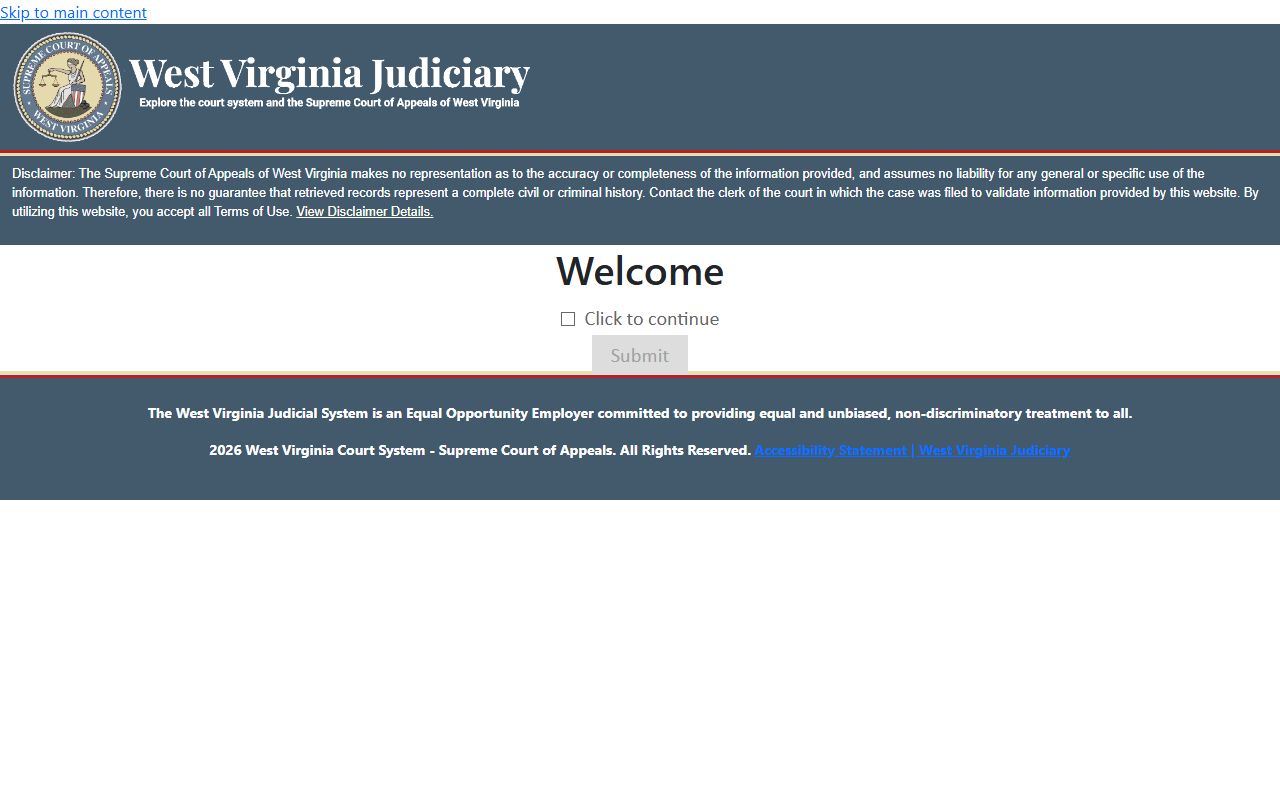 West Virginia magistrate case search for court records after arrest
